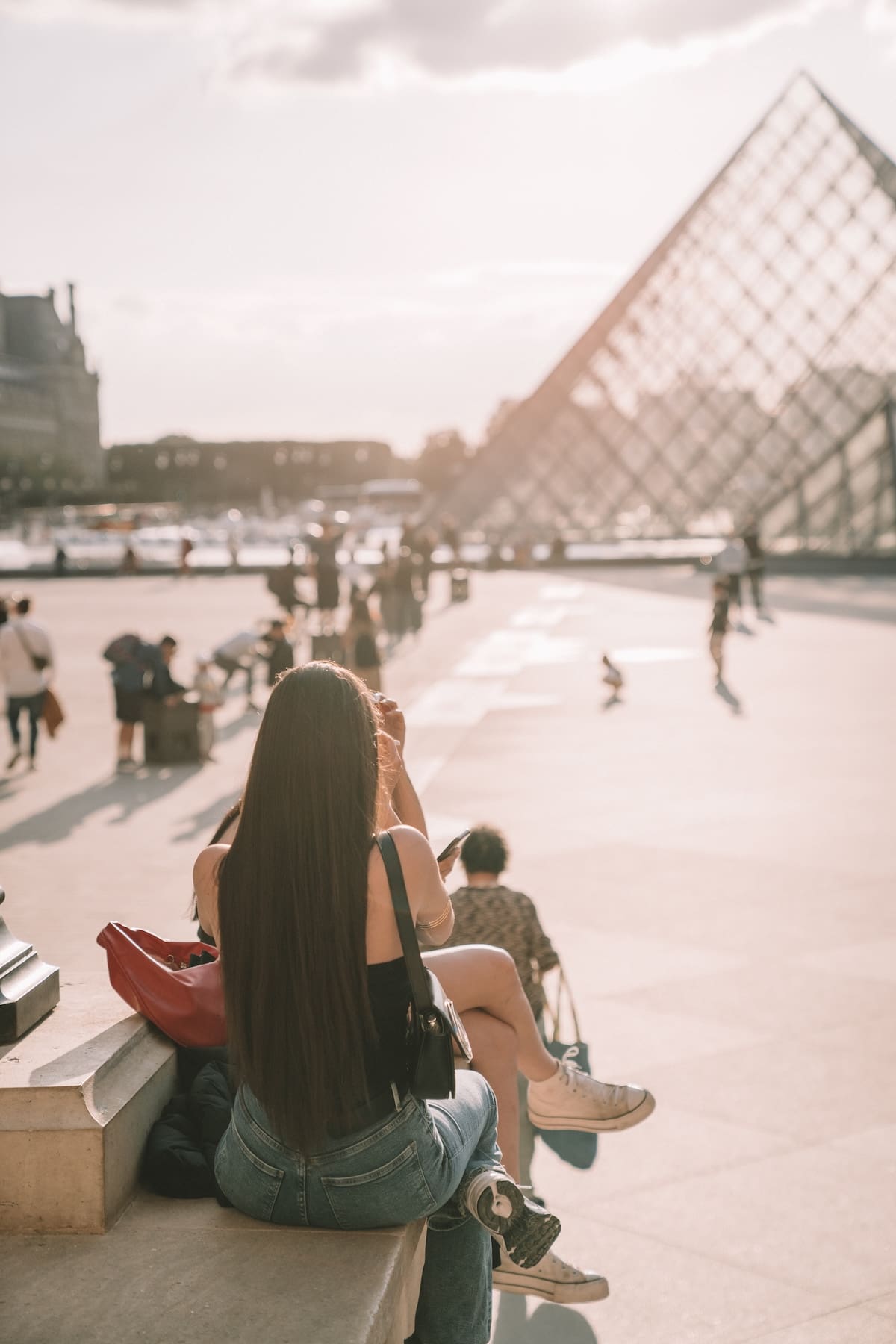 Louvre Life at Sunset-1