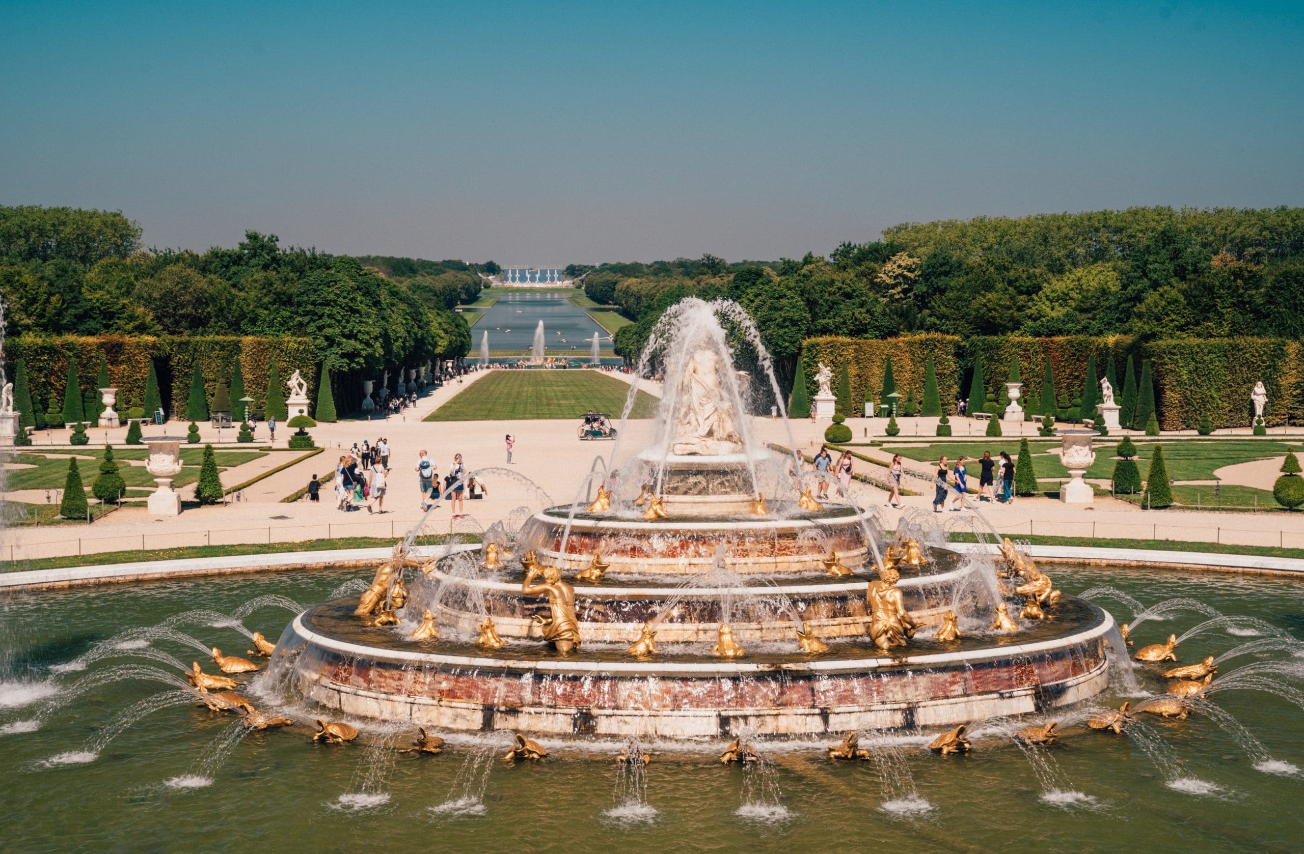Private Versailles Bike Tour - fountains gardens 1